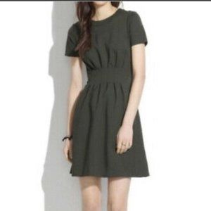 Madewell Parkline Dress in Olive Green